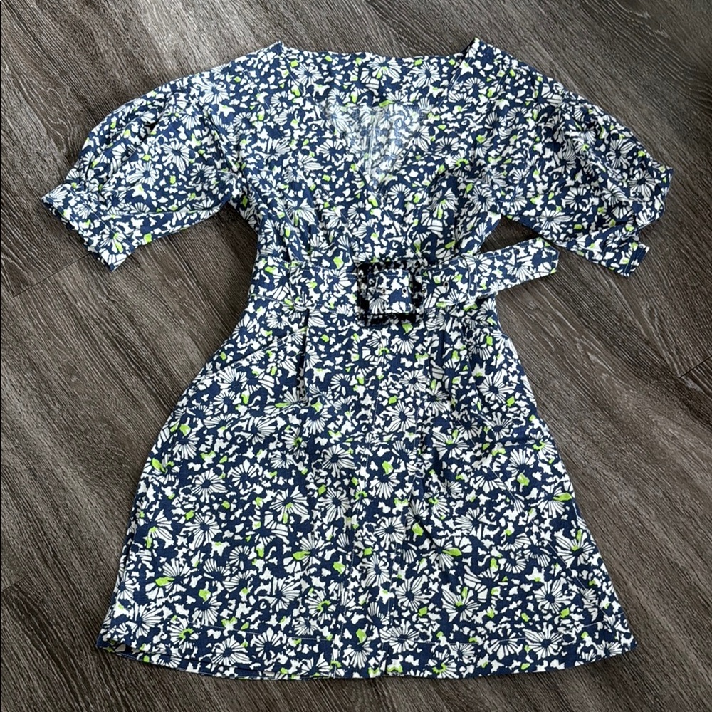 Tory Burch Navy Floral Dress